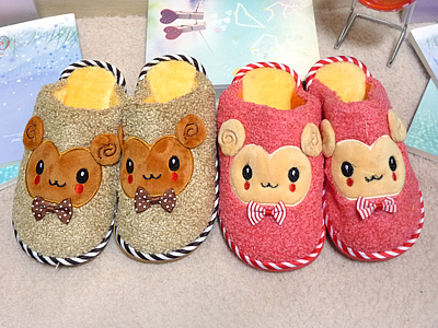 冬季大童儿童家居家防滑棉拖鞋 加厚毛绒保暖毛拖鞋