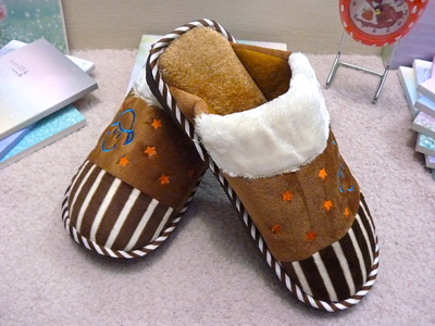 韩版室内硬底地板拖鞋 男女冬天毛绒保暖棉拖鞋