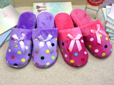 冬季男女情侣棉拖鞋 防滑实心厚底大嘴猴毛绒保暖拖鞋