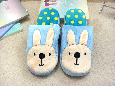 韩国家居拖鞋 男女冬天毛绒保暖棉拖鞋 防滑软底地板拖鞋