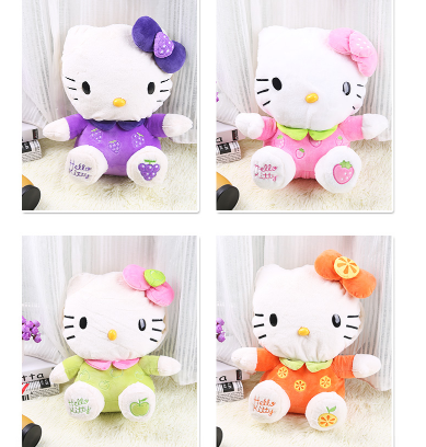 新款可爱又温暖大号卡通公仔热水袋可拆分式暖手宝电热水袋-可爱猫