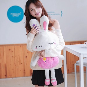 新款可爱又温暖大号卡通公仔热水袋可拆分式暖手宝电热水袋-米兔