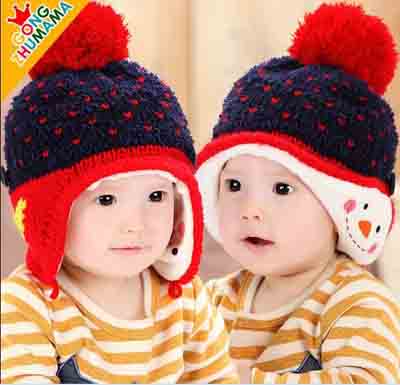 2015特价买贵双倍退款韩版秋冬季婴儿帽子男女儿童护耳帽宝宝帽毛线帽百款混搭