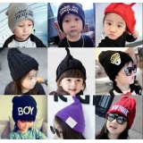 2015特价买贵双倍退款韩版秋冬季婴儿帽子男女儿童护耳帽宝宝帽毛线帽百款混搭