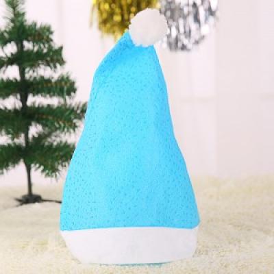 圣诞必备品圣诞节必备节日喜庆饰品圣诞帽子-满天星蓝色款