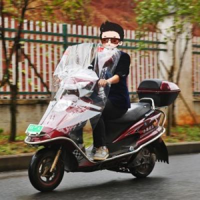 四季通用【加宽】【加厚】可折叠电动车透明挡风板挡风被PVC挡风挡雨神器