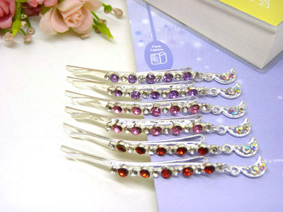 水钻皇冠一字夹边夹发夹对卡对夹刘海卡发饰头饰品 -35号
