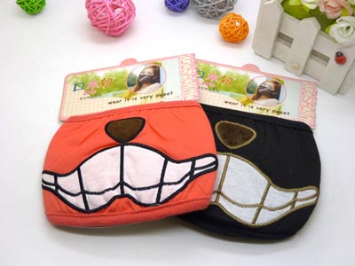 口罩冬季保暖口罩棉布	 时尚潮牙齿搞怪男女成人防尘透气防雾霾