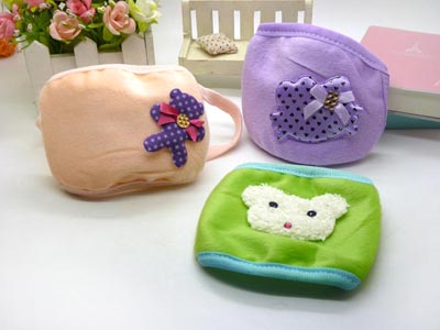 冬季新款卡通立体口罩 可爱女士纯棉加厚防尘保暖动漫口罩 -3号