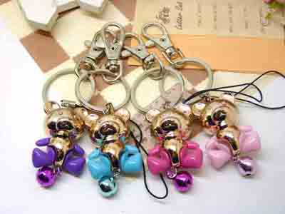 新款  创意可爱男士女情侣钥匙圈汽车钥匙扣挂件