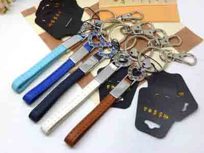 正品 真皮汽车钥匙扣钥匙圈挂件钥匙圈创意锁匙扣