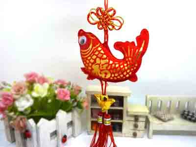 2015春节中国结年年有余挂饰新年挂件鱼福字挂件节庆挂件