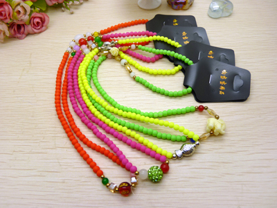 新款 天然黑玛瑙佛珠水晶多层多圈情侣手链挂链念珠男女款