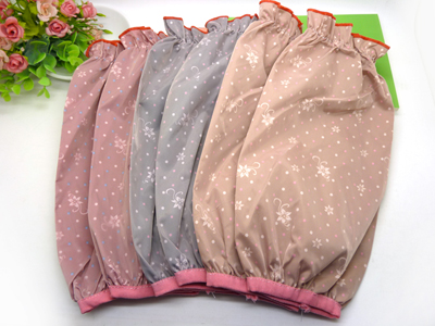 韩国蕾丝花边双层防水长款袖套情侣亲子办公家务袖套 -2号