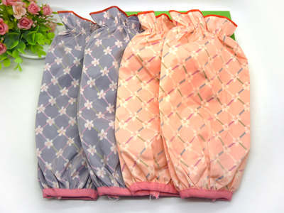 韩国蕾丝花边双层防水长款袖套情侣亲子办公家务袖套 -2号