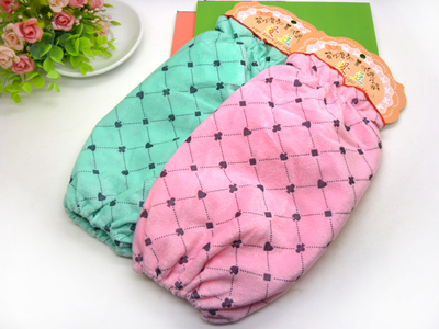 新版简约刺绣家居成人护袖头女士袖套防污办公室白领学生套袖长款 -2号