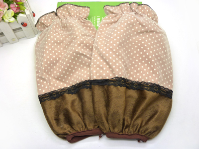 韩版儿童可爱波点双层短款袖套女士办公室防污袖套 -4号