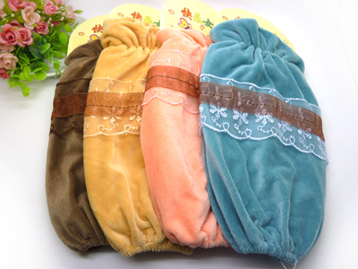 新款 长款防水防污秋冬季套袖/成人儿童双层蕾丝袖头批发 -6号