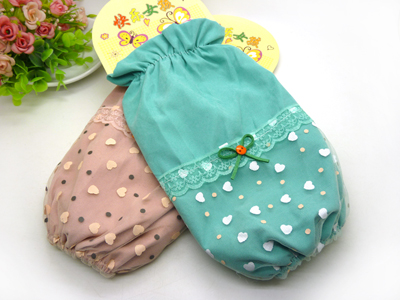 新款 长款防水防污秋冬季套袖/成人儿童双层蕾丝袖头批发 -6号