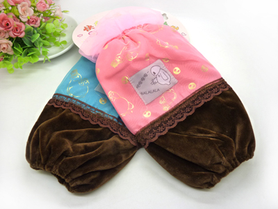 新款 长款防水防污秋冬季套袖/成人儿童双层蕾丝袖头批发 -6号