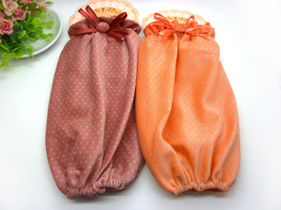 新款 长款防水防污秋冬季套袖/成人儿童双层蕾丝袖头批发 -6号