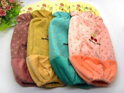 新款 长款防水防污秋冬季套袖/成人儿童双层蕾丝袖头批发 -6号