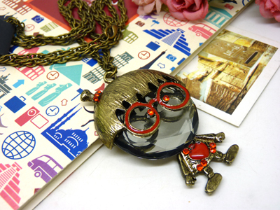 新款 男士女士长款装饰项链 复古衣服挂件星座配饰品