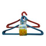 新款 浸塑衣架加长加粗铁衣架干湿两用衣服撑子带钩成人晾衣架挂撑 -333