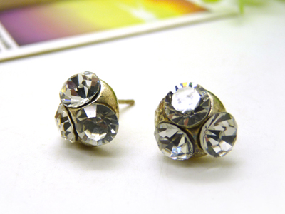 新款 合金锆石耳钉 潮流女耳饰品耳环 个性时尚合金耳钉