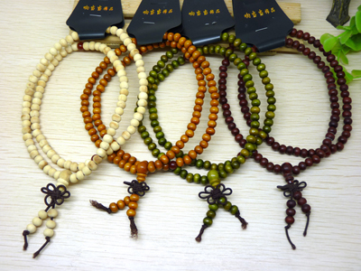 新款 特价桃之缘 红檀佛珠手链 男女辟邪手串 红檀木 -118颗小珠节