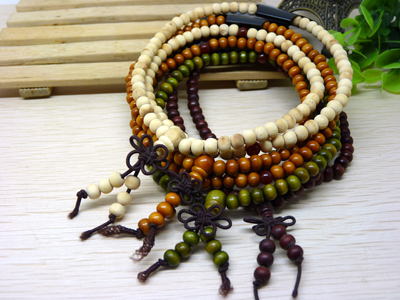 新款 特价桃之缘 红檀佛珠手链 男女辟邪手串 红檀木 -118颗小珠节