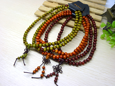 新款 特价桃之缘 红檀佛珠手链 男女辟邪手串 红檀木 -118颗大珠节