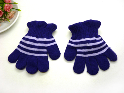 特价 正版 秋冬季保暖男女款露指手套 条纹手套