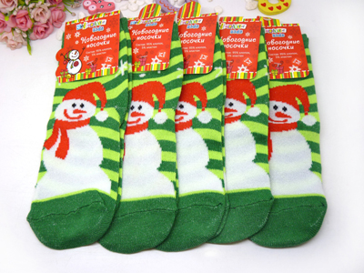圣诞袜到啦！新年雪花雪人纯棉女士袜子全棉中筒棉质女袜本命年红