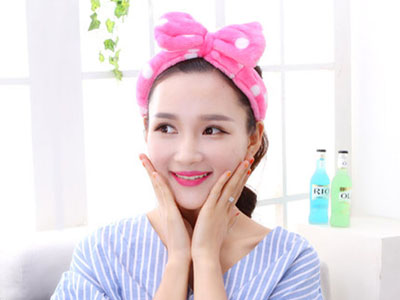 可爱洗脸发箍宽边盘发带日韩版甜美蝴蝶结发卡女头箍头饰发饰发圈	