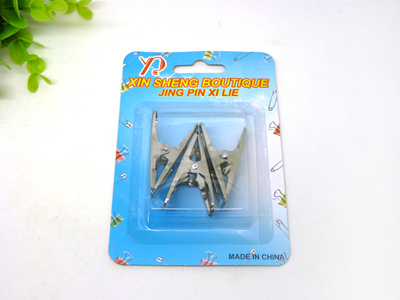 一元纸卡3个书夹票价长尾夹大夹子 小商品批发	