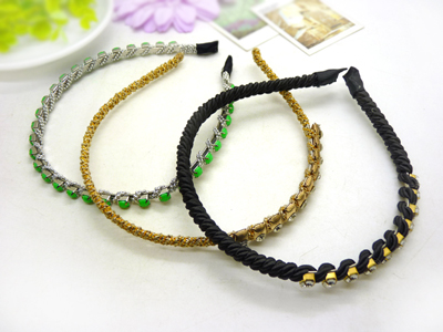 韩版细镶钻珍珠发箍 头箍韩国 水钻简约甜美发卡压发头饰发饰发带