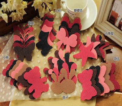 新款可爱波点魔法万能贴刘海贴发饰发贴 无痕固定粘1贴装