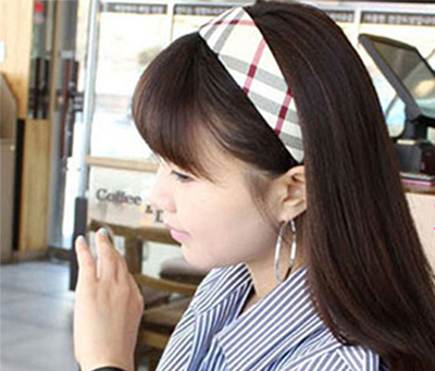 韩版气质复古简约宽边发箍实用纯色布艺发卡头箍发饰头饰饰品