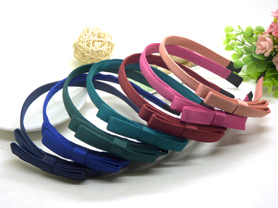 韩国发饰头饰 多层蝴蝶结头带 缎带细款发箍头箍发卡