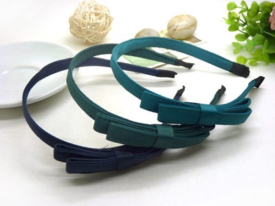 韩国发饰头饰 多层蝴蝶结头带 缎带细款发箍头箍发卡