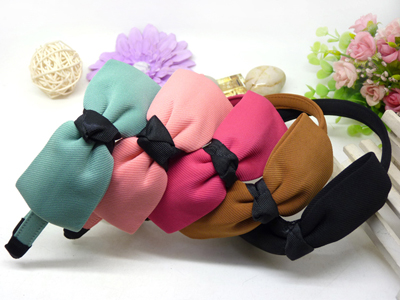 韩版大蝴蝶结发 头箍 发饰 发箍 头饰 盘发发卡发饰