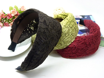 韩版发饰宽边发箍短发发卡子韩版发带黑色蕾丝头箍淑女气质头饰