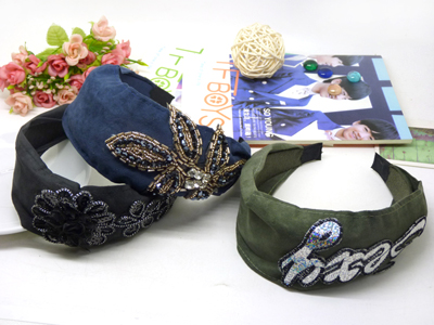 新款进口宽边发卡发箍发饰 日韩版原创压发头箍 韩国印花甜美头发饰品