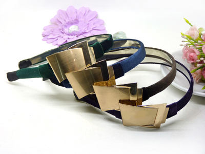 正品 发饰 大蝴蝶结金色圆盘发箍/发卡/头箍