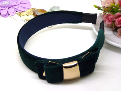 正品 发饰 大蝴蝶结金色圆盘发箍/发卡/头箍