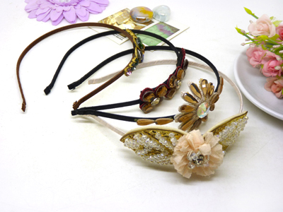 新款 韩版发卡女细款发箍爆闪宝石金色头箍夸张套装批发饰品发