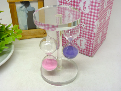 韩版水晶时间沙漏流沙计时器摆件创意生日礼物女生实用送闺蜜同学男友