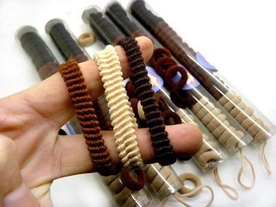 30支装韩版棉质毛巾发圈高弹性不伤发皮筋地摊货源批发