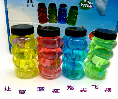 爆款新型3D水晶泥 透明拉面粘土果冻泥 无毒环保儿童礼物-螺旋水晶透明泥	